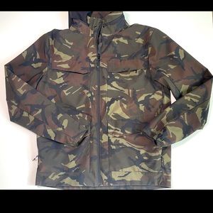 Old Navy Men’s Zip away hoodie Camo water resistant jacket SzS